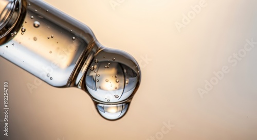 Wallpaper Mural Water Droplets Falling from Glass Bottle. Torontodigital.ca