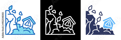 Land Slide triplestyle icon