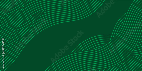farm green banner, organic abstract background with fields. wavy green lines, natural organic products. ecology background. striped farmer green Pattern