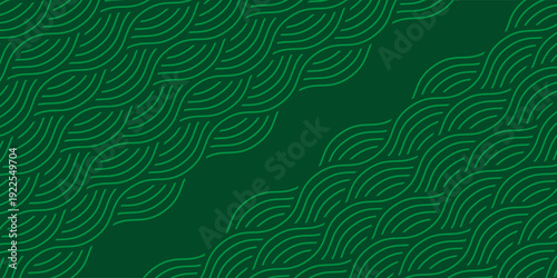 farm green banner, organic abstract background with fields. wavy green lines, natural organic products. ecology background. striped farmer green Pattern