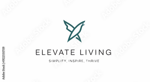 Elevate Living Logo Design with Bird.