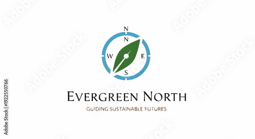 Evergreen North Company Logo Design Element.