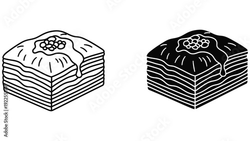 chocolate cake isolated on white background