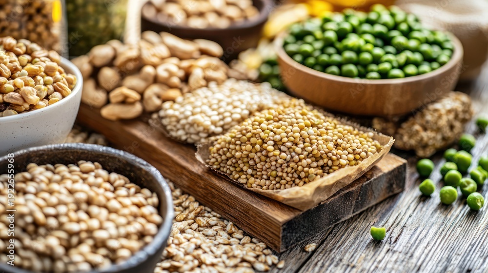 Fototapeta premium Variety grains legumes