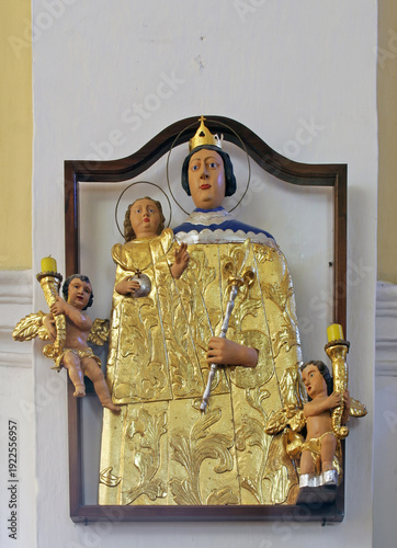 Our Lady, statue in the Parish Church of the Visitation of the Virgin Mary in Cucerje, Croatia