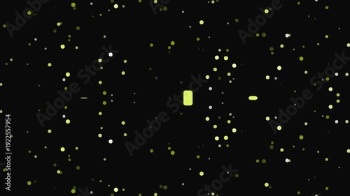 Space Scene with Stars and Bright Objects.