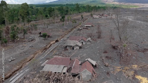 Semeru volcano eruption leaving trail of destruction on java village