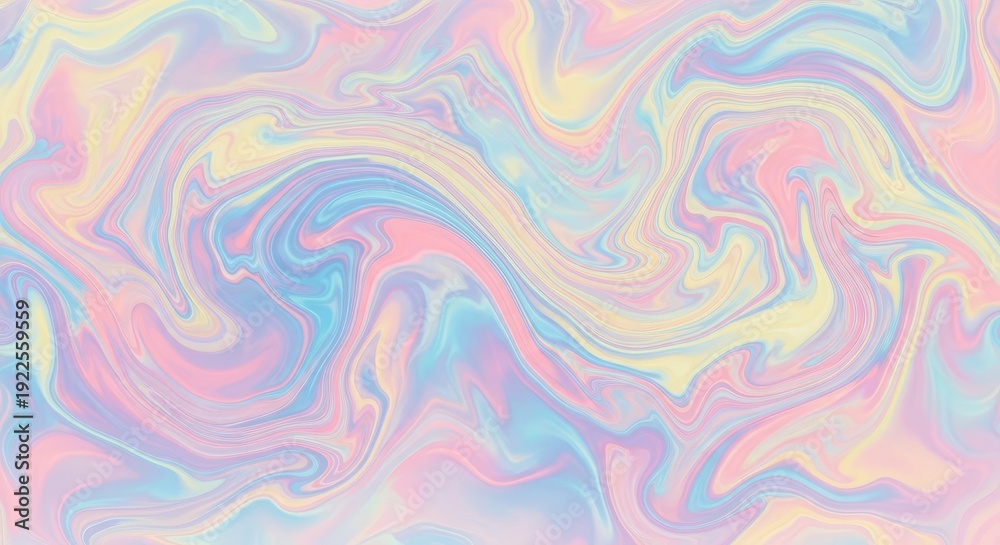 Fototapeta premium Abstract Swirls of Pastel Colors - A Dreamy Background.