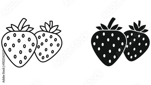 vector illustration of a strawberry