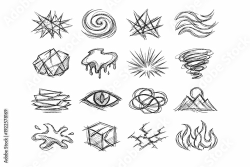 Image six generation vector ten abstract icon one nine simple seven rugged