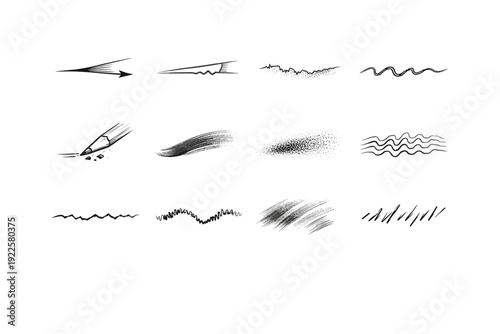 Taper simple friction edge sweep image vector icon tick wobble generation variance