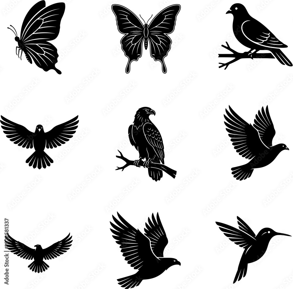 Obraz premium icon birds