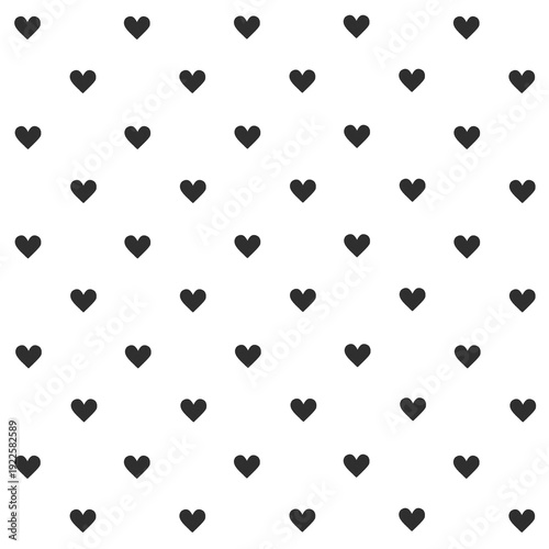 ハート柄背景素材　黒