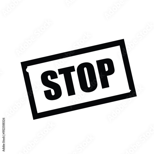 Vector illustration icon black stop sign icon on isolated for emphasis and clarity