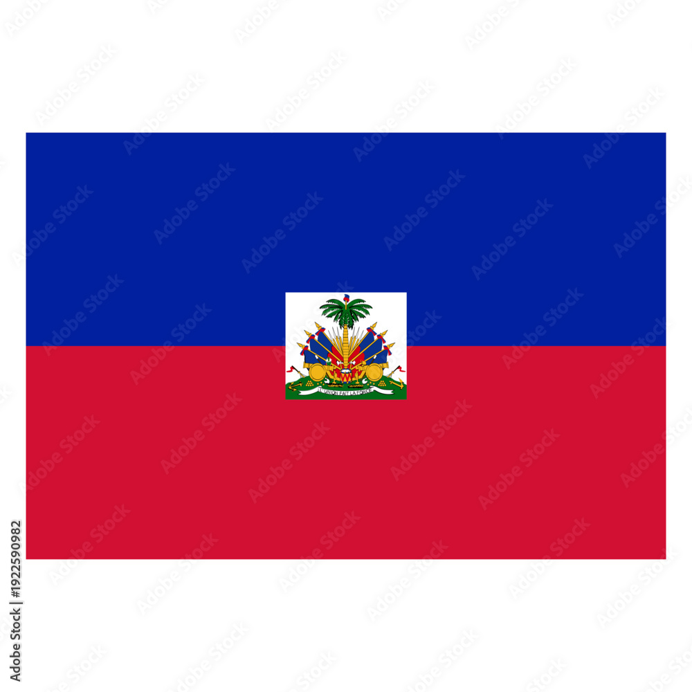 Fototapeta premium Haitian National Flag