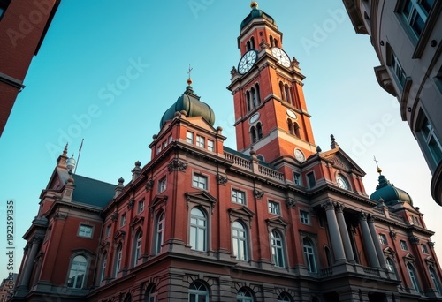 Wallpaper Mural Imposing Renaissance Revival City Hall Building with Tower and Clock Awe-Inspiring Dome Facade Torontodigital.ca