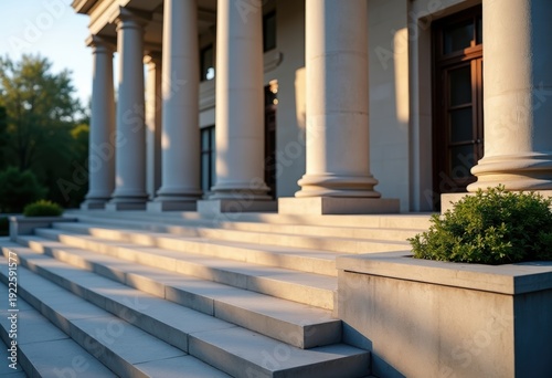 Wallpaper Mural Neoclassical Courthouse Grand Columns Elegant Steps Statuesque Facade Majestic Pillars Torontodigital.ca