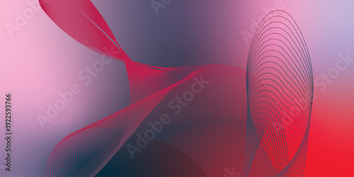 Dark noisy textured background with vibrant red, Pink, DeepPink and DarkSlateGray abstract glowing gradient waves with soft blur effect for modern header poster and banner cover design