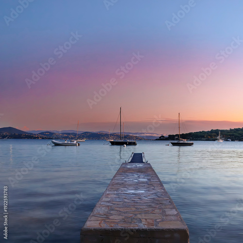 Baie des Canoubiers, Golfe de St ropez, Département du Var, France