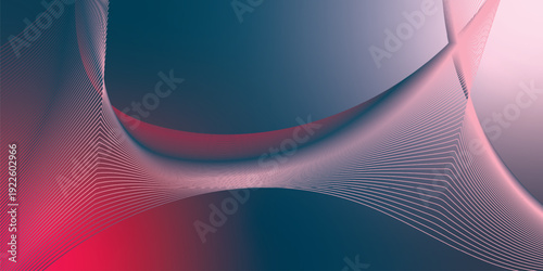 Dark noisy textured background with vibrant red, Pink, DeepPink and DarkSlateGray abstract glowing gradient waves with soft blur effect for modern header poster and banner cover design
