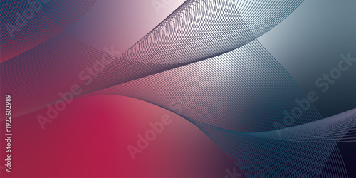 Dark noisy textured background with vibrant red, Pink, DeepPink and DarkSlateGray abstract glowing gradient waves with soft blur effect for modern header poster and banner cover design