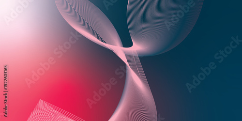 Dark noisy textured background with vibrant red, Pink, DeepPink and DarkSlateGray abstract glowing gradient waves with soft blur effect for modern header poster and banner cover design