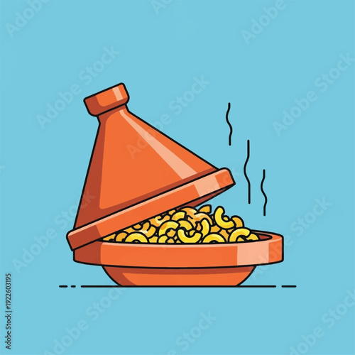 Traditional Moroccan Tagine Food Dish.