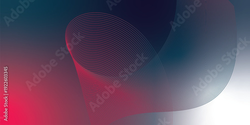 Dark noisy textured background with vibrant red, Pink, DeepPink and DarkSlateGray abstract glowing gradient waves with soft blur effect for modern header poster and banner cover design