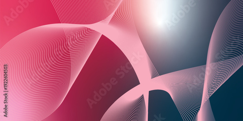 Dark noisy textured background with vibrant red, Pink, DeepPink and DarkSlateGray abstract glowing gradient waves with soft blur effect for modern header poster and banner cover design