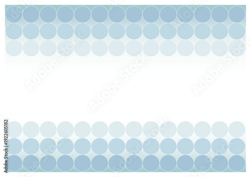 丸を基調としたシンプルな背景素材_ブルー