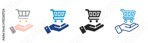 Cashback Offer icon set multiple style collection