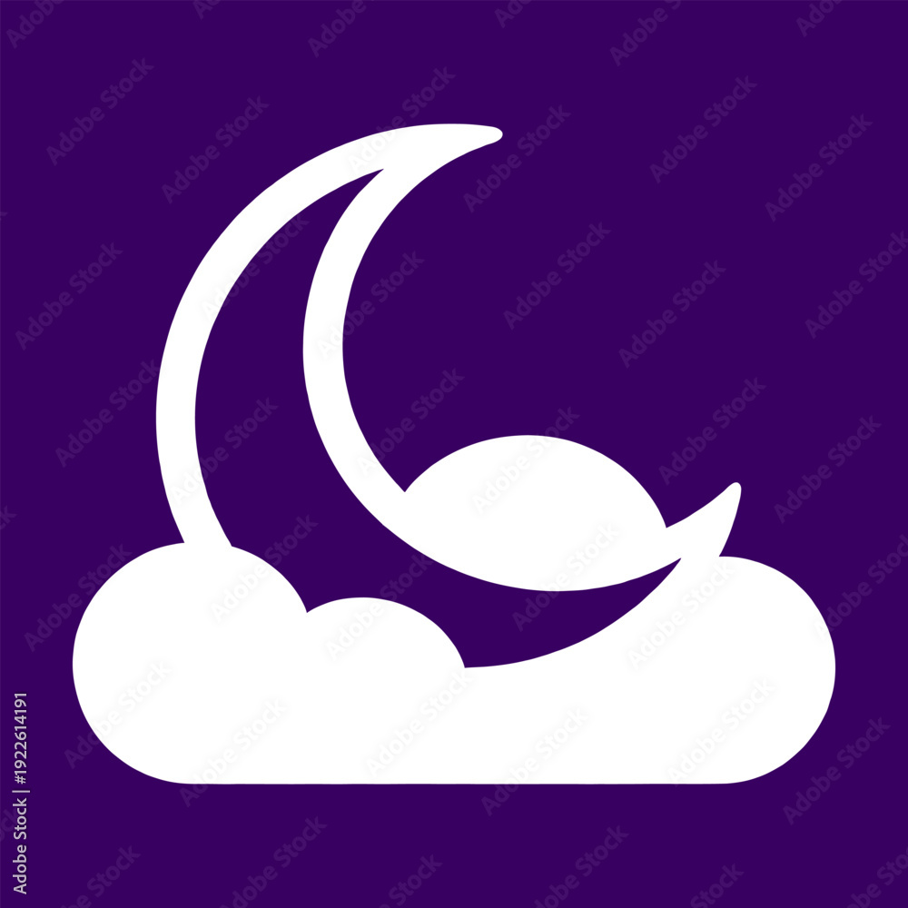 Obraz premium A vector illustration of a moon and stars design featuring a black butterfly silhouette and nature elements for a beauty logo or tattoo art sign