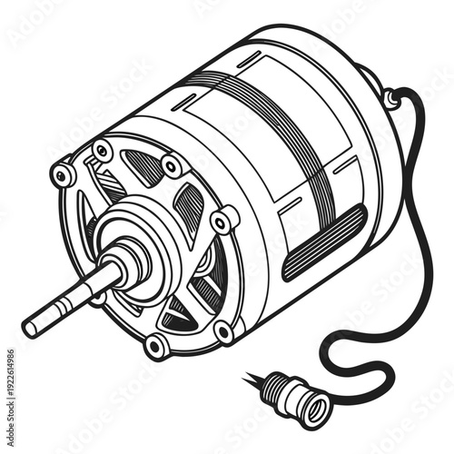 Electric Motor Generator Component for Industrial Applications