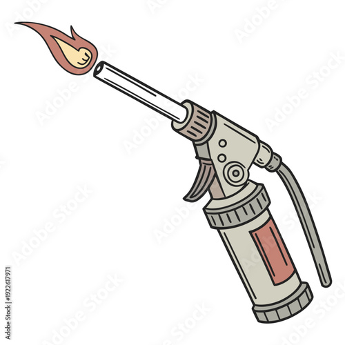 Industrial Propane Gas Torch with Bright Flame for Heating Work