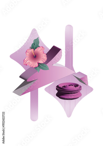 illustration of a candle holder