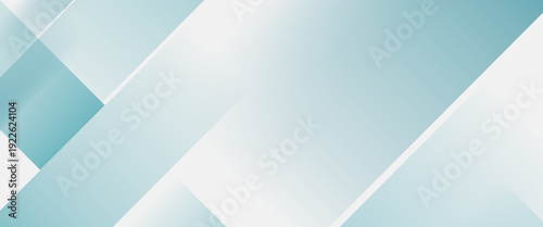 Elegant white and blue abstract background with shiny diagonal lines. Modern futuristic graphic. Horizontal banner template. Suit for business, cover, header, website, brochure, presentation