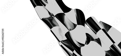 Black and white checkered f...