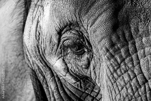 close up of an elephant eye
