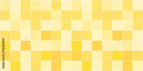 Yellow square ceramic tile mosaic pattern background for bathroom wall