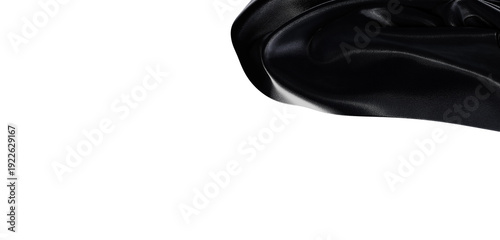 Close up of glossy black ma...