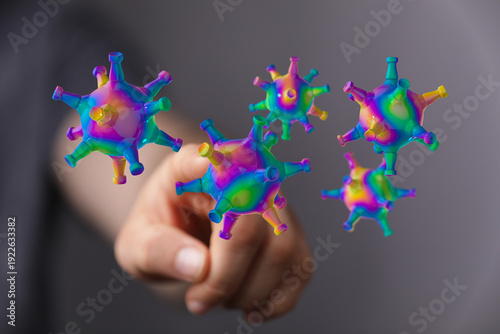 Artistic rendering of a vir...