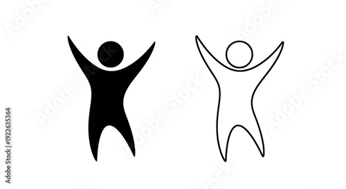 Happy people dancing joyful celebration emoji style vector illustration Vector