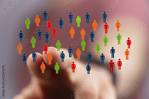 Symbolic image of diverse i...
