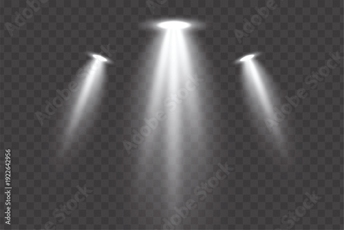 Transparent Spotlight Stage Lighting Background PNG