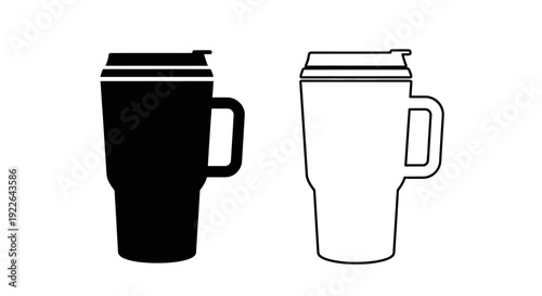vector illustration of a mugs coffee cup
