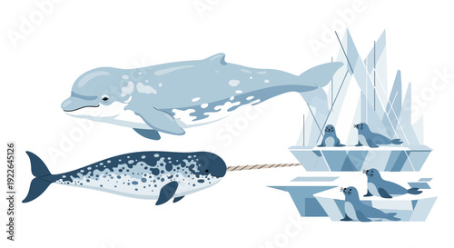 Dolphins swimming alongside a boat with people in the water and aquatic plants nearby, viewed from above