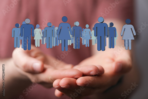 Abstract image of human fig...