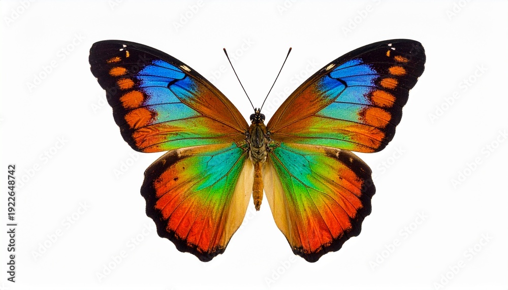 Obraz premium colourful butterfly isolated on white background
