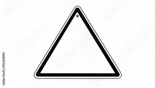 Free Download blank hazard sign isolated on white background, high resolution, clean and simple,  - GFXLoad