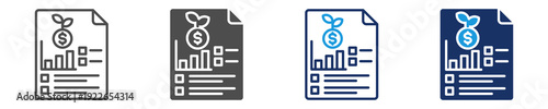 investment planning icon set with multi concept